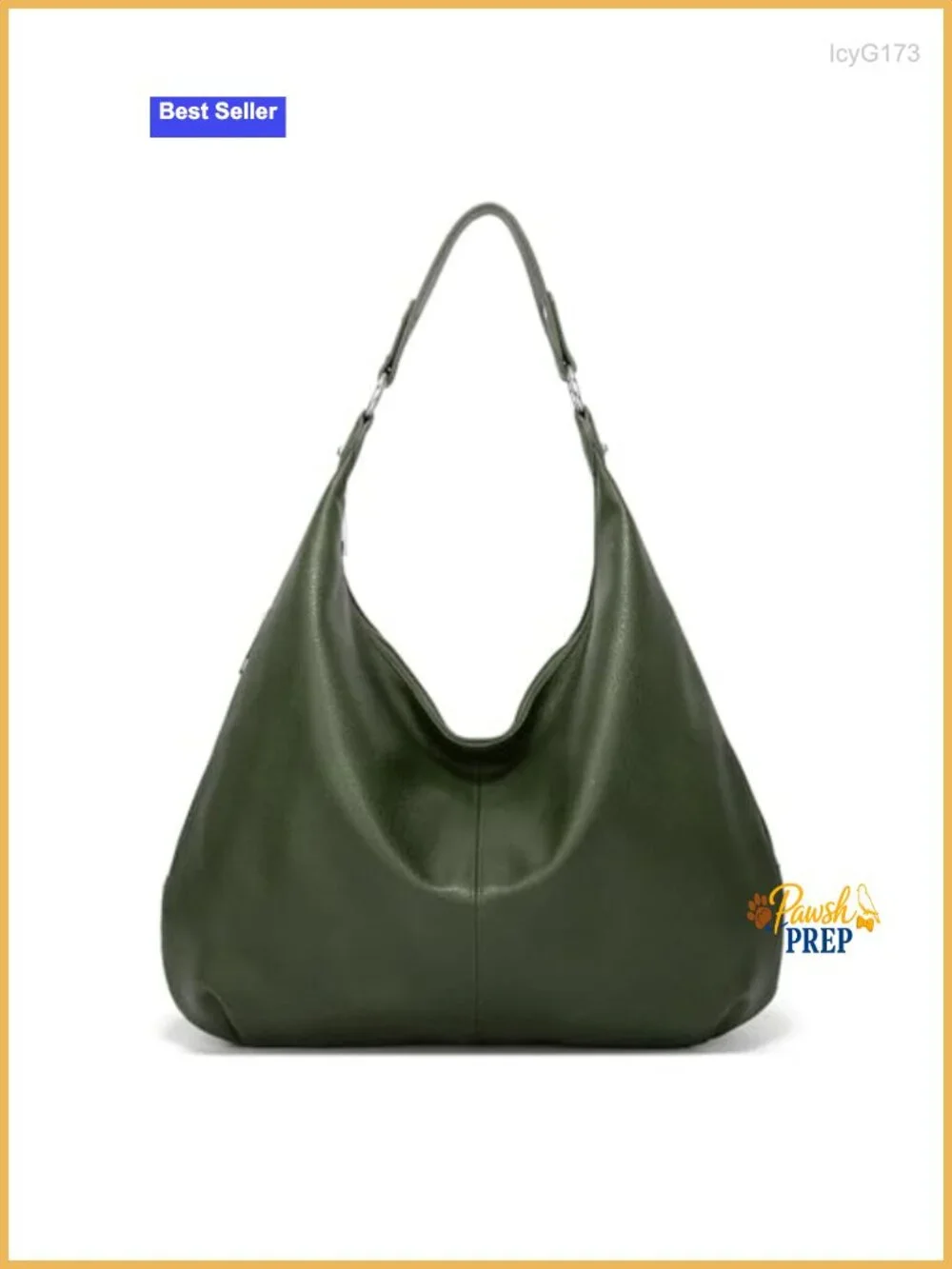 Large Slouchy Hobo Bag Women Vegan PU Leather Shoulder Purse